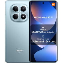 Xiaomi rougemi note 15 5g, smartphone 6+128go, design ultra fin, résistance à l'eau ip65, appareil photo ultra-net 108 mpx, écra