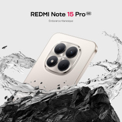 Xiaomi rougemi note 15 pro 5g, smartphone 12+512 go, batterie massive de 6580 mah, ip66/ip68, nouvel appareil photo 200 mp, écra