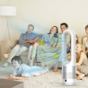 Ventilateur tour sans rotor avec purificateur d'air, 45,7 cm, silencieux, avec télécommande, 8 vitesses, oscillation à 80°, minu