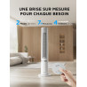 Midea Ventilateur Tour Blanc 103cm pour Chambre, Refroidissement Puissant 9m/s, Omni-Télécommande, Oscillation 90° avec Design I