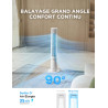 Midea Ventilateur Tour Blanc 103cm pour Chambre, Refroidissement Puissant 9m/s, Omni-Télécommande, Oscillation 90° avec Design I