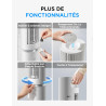 Midea Ventilateur Tour Blanc 103cm pour Chambre, Refroidissement Puissant 9m/s, Omni-Télécommande, Oscillation 90° avec Design I