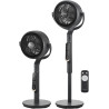 Midea Ventilateur Circulateur d'Air DC 18W, Hauteur Réglable jusqu'à 110cm, Contrôle Électronique Silencieux, Oscillation Automa