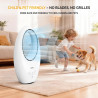 ROVSUN Ventilateur Colonne Sans Pale 55 cm, Ventilateur Tour Silencieux avec Éclairage LED 4 Couleurs, Oscillation 80°, 3 Vitess