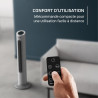 Rowenta Eole Home Ventilateur colonne, Puissant, 40 dB(A), 7 vitesses, 3 modes manuels, Ecran de contrôle LED, Timer 12 h, Oscil