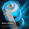 VonHaus Ventilateur tour silencieux avec télécommande 87 cm Blanc, Ventilateur Colonne Oscillation à 70 °, Ventilateur avec Mode