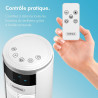 VonHaus Ventilateur tour silencieux avec télécommande 87 cm Blanc, Ventilateur Colonne Oscillation à 70 °, Ventilateur avec Mode