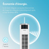 VonHaus Ventilateur tour silencieux avec télécommande 87 cm Blanc, Ventilateur Colonne Oscillation à 70 °, Ventilateur avec Mode
