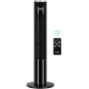 VonHaus Ventilateur tour silencieux avec télécommande 87 cm Noir, Ventilateur Colonne Oscillation à 70 °, Ventilateur avec Mode 