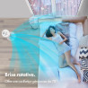 VonHaus 80 cm Ventilateur Colonne 60W Blanc, Ventilateur Sur Pied Oscillant à 70° avec 2H Minuterie, 3 Vitesses, Autonome, Venti