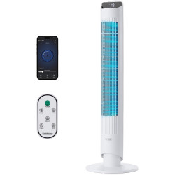 VonHaus Ventilateur Colonne 102 cm,Ventilateur Électrique sur Pied pour Refroidissement, Smart WiFi Compatible Alexa/Google Home