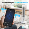 VonHaus Ventilateur Colonne 102 cm,Ventilateur Électrique sur Pied pour Refroidissement, Smart WiFi Compatible Alexa/Google Home