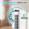 VonHaus Ventilateur Colonne 102 cm,Ventilateur Électrique sur Pied pour Refroidissement, Smart WiFi Compatible Alexa/Google Home