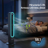 ROVSUN Ventilateur Colonne Silencieux, Ventilateur Tour 107cm, 4 Vitesses, 3 Modes, Minuterie 9H, Oscillation 150°, Télécommande
