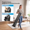 ROVSUN Ventilateur Colonne Silencieux, Ventilateur Tour 107cm, 4 Vitesses, 3 Modes, Minuterie 9H, Oscillation 150°, Télécommande