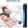 HOMCOM Ventilateur colonne silencieux 50 W, ventilateur tour pour chambre avec 3 modes 3 vitesses, télécommande, oscillant 70°, 
