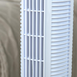 HOMCOM Ventilateur colonne silencieux 50 W, ventilateur tour pour chambre avec 3 modes 3 vitesses, télécommande, oscillant 70°, 