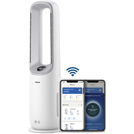 Philips Purificateur d'air Série 7000 - Purificateur & Ventilateur 2en1, jusqu'à 70 m², Élimine 99,97% des Allergènes et Polluan