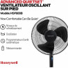 Honeywell Ventilateur oscillant sur pied Advanced QuietSet® (5 vitesses, fonction minuterie, oscillation à 70 °, hauteur réglabl