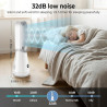 Ventilateur Colonne Sans Pales, Ventilateur Tour Silencieux avec Télécommande, 8 Vitesses, Moteur Brushless, Rotation Horizontal