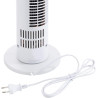 HOMCOM Ventilateur colonne silencieux 40 W, ventilateur tour pour chambre avec 3 modes 3 vitesses, télécommande, oscillant 70°, 