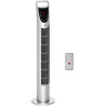 HOMCOM Ventilateur colonne silencieux 40 W, ventilateur tour pour chambre avec 3 modes 3 vitesses, télécommande, oscillant 70°, 