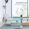 HOMCOM Ventilateur colonne silencieux 40 W, ventilateur tour pour chambre avec 3 modes 3 vitesses, télécommande, oscillant 70°, 
