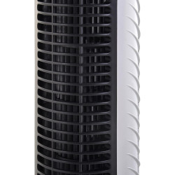 HOMCOM Ventilateur colonne silencieux 40 W, ventilateur tour pour chambre avec 3 modes 3 vitesses, télécommande, oscillant 70°, 