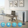 Bastilipo - Ventilateur tour avec télécommande, puissance 50 W - 3 vitesses, Sagres, Noir