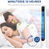 HOMCOM Ventilateur colonne silencieux 50W télécommande minuterie 12h Ventilateur sur pied chambre 3 Vitesses 3 Modes Oscillation