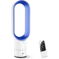Ventilateur tour sans pales avec purificateur d'air, ventilateur tour silencieux de 60 cm pour chambre à coucher, oscillation à 