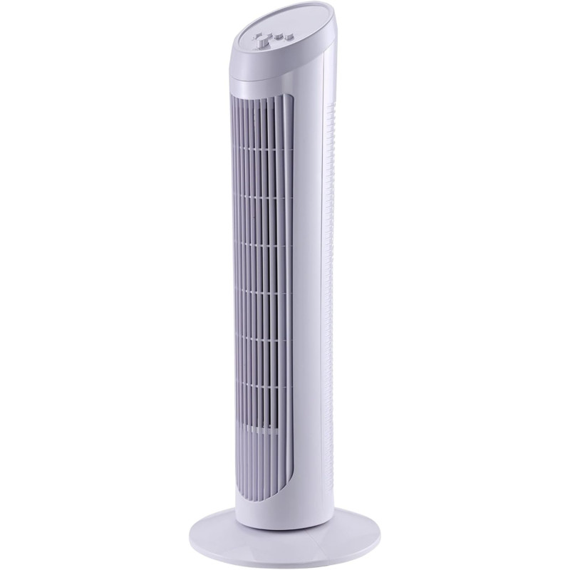 HOMCOM Ventilateur colonne silencieux et puissant 45W ventilateur tour 3 vitesses et oscillant 70°, pour chambre, bureau, 27 x 2