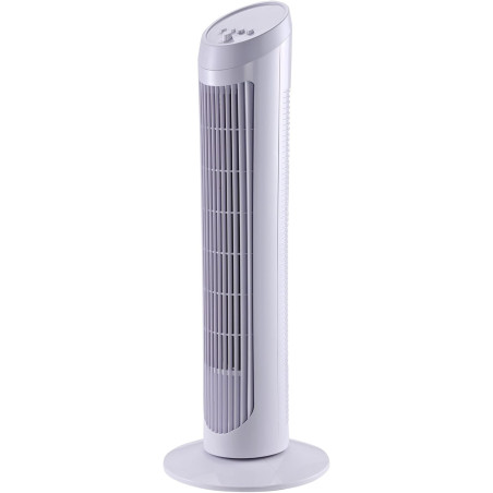 HOMCOM Ventilateur colonne silencieux et puissant 45W ventilateur tour 3 vitesses et oscillant 70°, pour chambre, bureau, 27 x 2