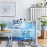 HOMCOM Ventilateur colonne silencieux et puissant 45W ventilateur tour 3 vitesses et oscillant 70°, pour chambre, bureau, 27 x 2