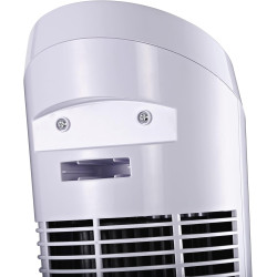 HOMCOM Ventilateur colonne silencieux et puissant 45W ventilateur tour 3 vitesses et oscillant 70°, pour chambre, bureau, 27 x 2