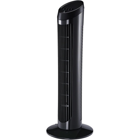 HOMCOM Ventilateur colonne silencieux et puissant 45W ventilateur tour 3 vitesses et oscillant 70°, pour chambre, bureau, 27 x 2