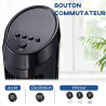 HOMCOM Ventilateur colonne silencieux et puissant 45W ventilateur tour 3 vitesses et oscillant 70°, pour chambre, bureau, 27 x 2