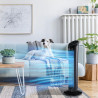 HOMCOM Ventilateur colonne silencieux et puissant 45W ventilateur tour 3 vitesses et oscillant 70°, pour chambre, bureau, 27 x 2