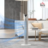 HOMCOM Ventilateur colonne, avec télécommande, minuterie 12 heures, mode veille, 3 vitesses, ventilateur tour oscillant pour mai