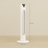 HOMCOM Ventilateur colonne, avec télécommande, minuterie 12 heures, mode veille, 3 vitesses, ventilateur tour oscillant pour mai