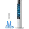 FOHERE Refroidisseur d'air et refroidissement par évaporation, ventilateur tour ultra silencieux, avec minuteur 24 h, télécomman