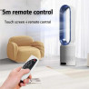 Ventilateur Colonne Sans Pale,Ventilateur Silencieux de 58 cm,Oscillation 90°, 8 Vitesses, Écran Tactile LED, Minuterie Et Téléc