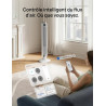 DREO Ventilateur colonne intelligent 554S, ventilateur sur pied réglable 102–114 cm, 8.4 m/s, oscillation 90°, silencieux 20 dB,