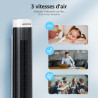 Aigostar Ventilateur Colonne Silencieux 76cm, 3 Vitesses Puissantes, Oscillation 85°, Minuterie 120min, Économique 45W avec Poig