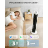 Aigostar Ventilateur Colonne Silencieux,Ventilateur Tour avec Télécommande, Oscillant 85°, Minuterie 7,5H, 3 Modes et 3 Vitesses