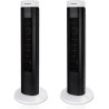 Aigostar Ventilateur Colonne Silencieux 76cm, 3 Vitesses Puissantes, Oscillation 85°, Minuterie 2H, Sécurisé pour Enfant, Économ