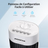 Aigostar Ventilateur Colonne Silencieux 76cm, 3 Vitesses Puissantes, Oscillation 85°, Minuterie 2H, Sécurisé pour Enfant, Économ
