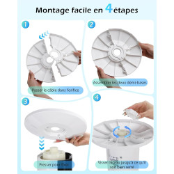 Aigostar Ventilateur Colonne 82 cm,Ventilateur Tour Silencieux avec Télécommande, Oscillant 85°, Minuterie 7,5H, 3 Modes et 3 Vi