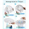 Aigostar Ventilateur Colonne 82 cm,Ventilateur Tour Silencieux avec Télécommande, Oscillant 85°, Minuterie 7,5H, 3 Modes et 3 Vi