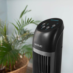 Cecotec Ventilateur de Tour avec Télécommande et Minuterie EnergySilence 7050 SkyLine Control, 45 W, Hauteur 33", Moteur en cuiv